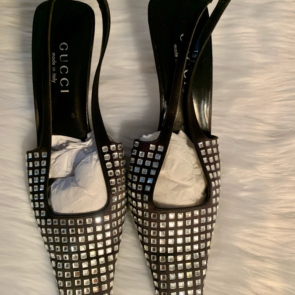 Gucci Tom Ford Runway glitter Sandals Vintage